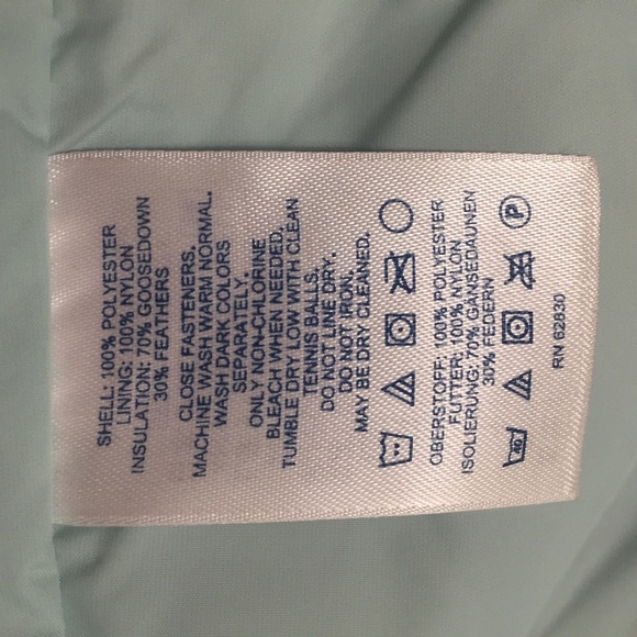 LANDS END Pastel Quilted Diamond Puffer Vest S 6-8 - Picture 8 of 8